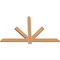Ekena Millwork Kennewick Timber Gable Bracket, Western Red Cedar, 60"W x 38"H x 1 1/2"D x 3 1/2"F, 15/12 Pitch GBW060X38X0204KEN00SWR - alternate 3